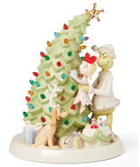 Lenox Grinch Trimming The Tree Lighted LED Figurine Grinchmas Cindy Lou ... - $280.00