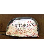 VICTORIA&#39;S SECRET SPARKLE SEQUIN CLEAR MAKEUP COSMETIC CASE BEAUTY BAG O... - $22.45