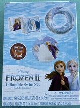 Frozen Ii Inflatable Swim Set With Arm Floats Beach Ball &amp; Swim Ring ALL-IN-ONE - £11.18 GBP