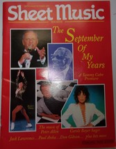 Sheet Music Magazine Sammy Cahn Peter Allen Paul Anka &amp; More Sept 1993 - $5.46 CAD