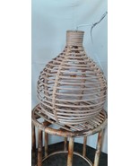 Rattan Wicker Handwoven Hard Lampshade Pendant Beach Chandelier Boho Hom... - $181.69 CAD