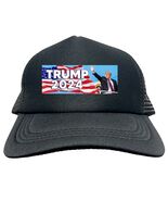 TRUMP WAVE FLAG MAGA 2024 FUNNY Trucker Hat Cap Foam Mesh Baseball HF0309 - $15.83