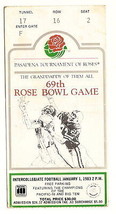 1983 Rose Bowl Ticket Stub UCLA Bruins Michigan Wolverines - £42.22 GBP