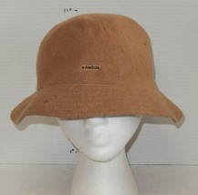 Kangol Heritage Fitted XL Xtra Large Bucket Hat Cap Tan Beige Wool Logo - $466.73 MXN