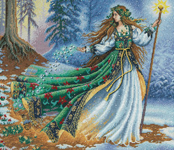 Dimensions/Gold Collection Counted Cross Stitch Kit 14&quot;X12&quot;-Woodland Enchantress - £33.95 GBP