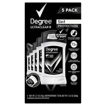 Degree UltraClear+ Antiperspirant Deodorant, Black &amp; White, 2.7 oz (5-count) NOB - £15.82 GBP