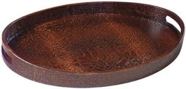 Tray TRADITIONAL Lodge Table Top Mock Croc Crockodile Resin Hand-Painted - £151.44 GBP
