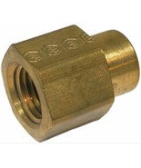 Big A Service Line 3-21942 Brass Pipe, Female Reducing Coupling 1/4&quot; x 1/8&quot; - $17.49 CAD