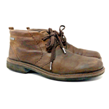 Ecco Turn Chukka Boots Size 9 EU 43 Lace Up Leather Gore-Tex GTX Ankle D... - $44.99