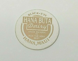 Hana Buta Dairy Hana, Maui POG Hawaii  Milk Cap Vintage Advertising - £23.25 GBP
