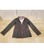 Hatley Women Heavy Full Zip Sweater Gray Purple Accents Size XS NWOT - $1,142.18 MXN