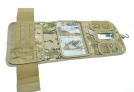 Military Molle Equipped Toiletry Bathroom Camping Travel Wash Kit Bag MULTICAM - £20.03 GBP