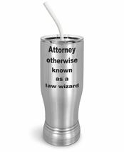 PixiDoodle Funny Wizard Attorney Insulated Coffee Mug Tumbler with Spill-Resista - £26.41 GBP+
