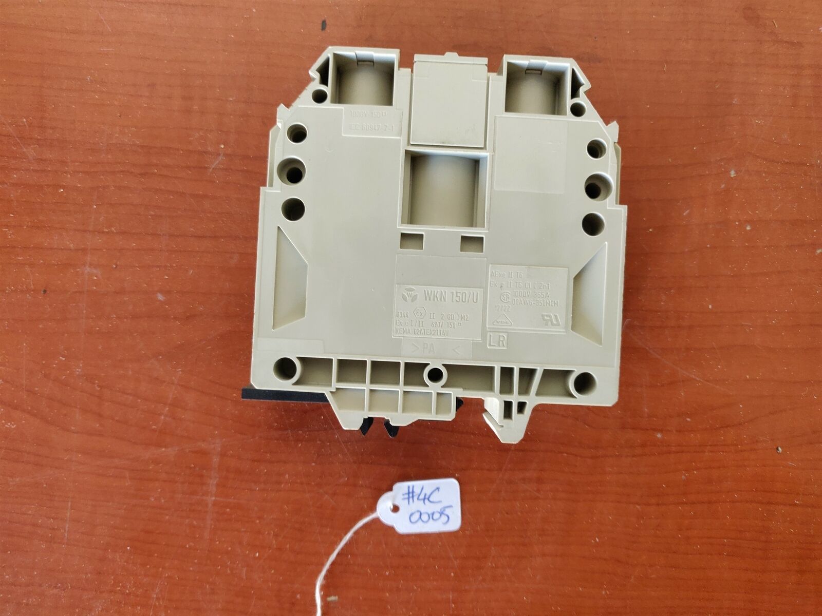 Wieland WKN 150/U Terminal Block 1000V 365A New NB - $39.17