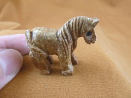 (Y-HOR-15) HORSE carving SOAPSTONE Peru gem FIGURINE little colt horses ... - $8.59