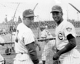 Ron Santo & Ernie Banks 8X10 Photo Chicago Cubs Baseball Picture Mlb - £3.94 GBP