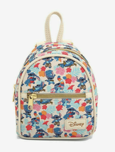 Loungefly Disney Lilo And Stitch Sunglasses Tropical Flowers Micro Mini Backpack - £44.83 GBP