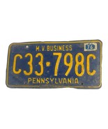 1976 Pennsylvania license plate tag M.V. Business C33-798C Man Cave Dist... - $18.22