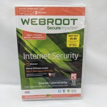 Webroot Secure Anywhere Internet Security PC Mac Mobile Sealed - $14.26