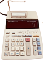 Sharp EL-1801PIII 12 Digit 2 Color Printing Desktop CALCULATOR-USED - £26.15 GBP
