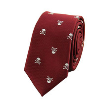 Skull Pattern Tie - $360.95 MXN