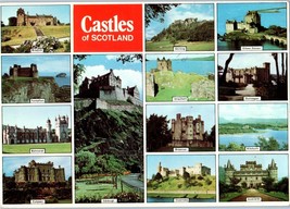Castles of Scotland Multiview Postcard Posted 1977 - £7.87 GBP