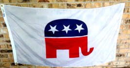 Republican Flag 3x5 Ft  Made in the USA by Annin #379302 nylon NYL_GLO - £33.15 GBP