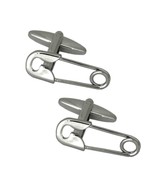 SAFETY PIN CUFFLINKS Funny Novelty New Dad Father Diaper Changing NEW w ... - €10,33 EUR