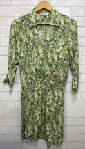 Cabi Womans Sz XS Style 280 Leaf Print Dress Faux Wrap Tropical Multi Color - £15.67 GBP