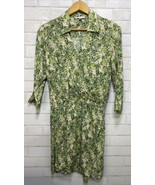 Cabi Womans Sz XS Style 280 Leaf Print Dress Faux Wrap Tropical Multi Color - £15.65 GBP