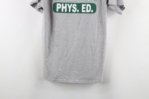 Vintage Streetwear Mens Medium Spell Out Dakota Phys Ed Short Sleeve T-Shirt Item image 3