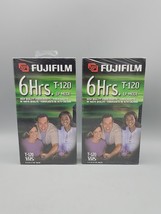 Fuji Film VHS Tapes Sealed 2 Pack T-120 6 Hour EP-Mode - £6.80 GBP