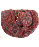 Richmark Boho Tapestry Bag Red Zip Top Satchel Handbag Carpet Aztec Fall... - $60.85