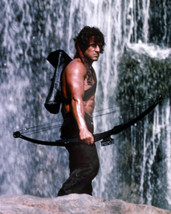 Rambo: First Blood Part Ii Featuring Sylvester Stallone with Bow and Arrow 16x20 - £55.35 GBP