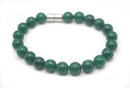 8mm Green jade Bracelet - - £17.19 GBP