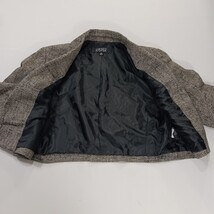 Kasper Blazer Women's Size 8 Gray Open Front Cropped Career Jacket Linen Blend image 9