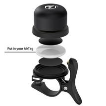 Bicycle Bell Positioning Anti-theft Cycling MTB Mount Airtag Bell Waterp... - $95.24