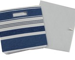 Better Homes &amp; Garden™ ~ Indigo Hearth Stripe ~ 12.75&quot; ~ Fabric Storage ... - £17.93 GBP