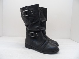 LA Underground Girl&#39;s Side Zip Up Boot Black Size 12 - £13.94 GBP