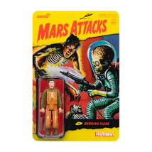 Mars Attacks Burning Flesh ReAction 3.75&quot; Action Figure - £31.85 GBP