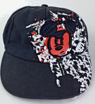 Disney Mickey Mouse Mad Skater Cap Graffiti Hip Hop Fitted Size Youth - £9.72 GBP