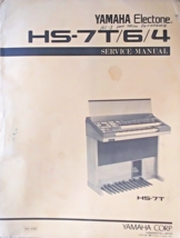 Yamaha HS-7T HS-6 -4 Electone Organ Original Service Manual Schematic Pa... - £54.62 GBP