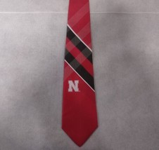 Nebraska Cornhuskers Tie Eagles Wings New With Tags Plaid Print Red  - $24.95