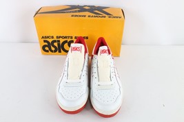 NOS Vintage 90s Asics Mens 10.5 Spell Out Outrage Lo Sneakers Shoes Whit... - $197.95