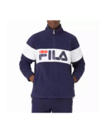 Fila Men&#39;s 1/4 Zip Colorblock Long Sleeve Fleece Pullover Jacket, Size:S... - £23.38 GBP