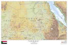 Sudan Laminated Wall Map (MSH) - £154.28 GBP