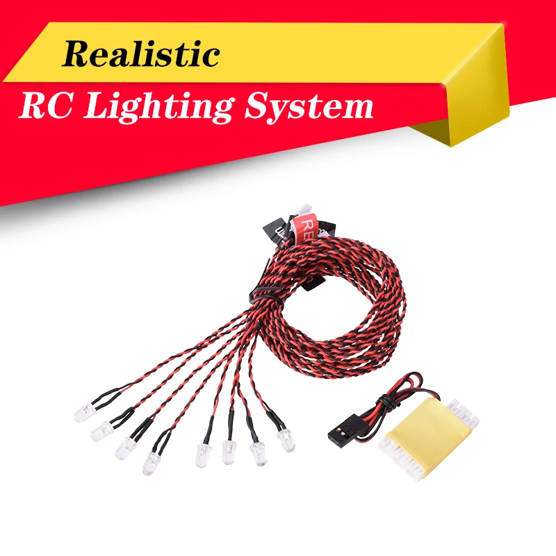 8 LED Flash RC LED Light Kit For RC Airplane Aircraft Helicopter Plane R... - $16.64