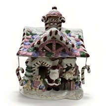 Kimberly Designs Christmas Santa Gingerbread House Tea Candle House 2001 - $140.24