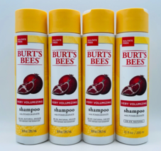 4 X Burt&#39;s Bees Very Volumizing Pomegranate Shampoo 10 Oz Each Free Shipping - £46.90 GBP