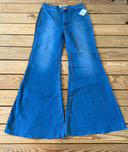 we the free NWT $78 women’s bell bottom jeans Size 24 Blue f12 - £31.87 GBP